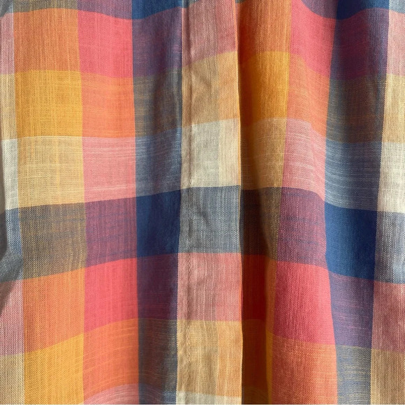 Madewell Hilltop Shirt in Rainbow Check short sleeve 22411 - Picture 7 of 11